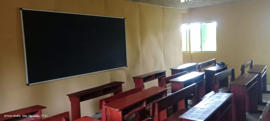 Renovated classroom at Timi Primary School, Ajide